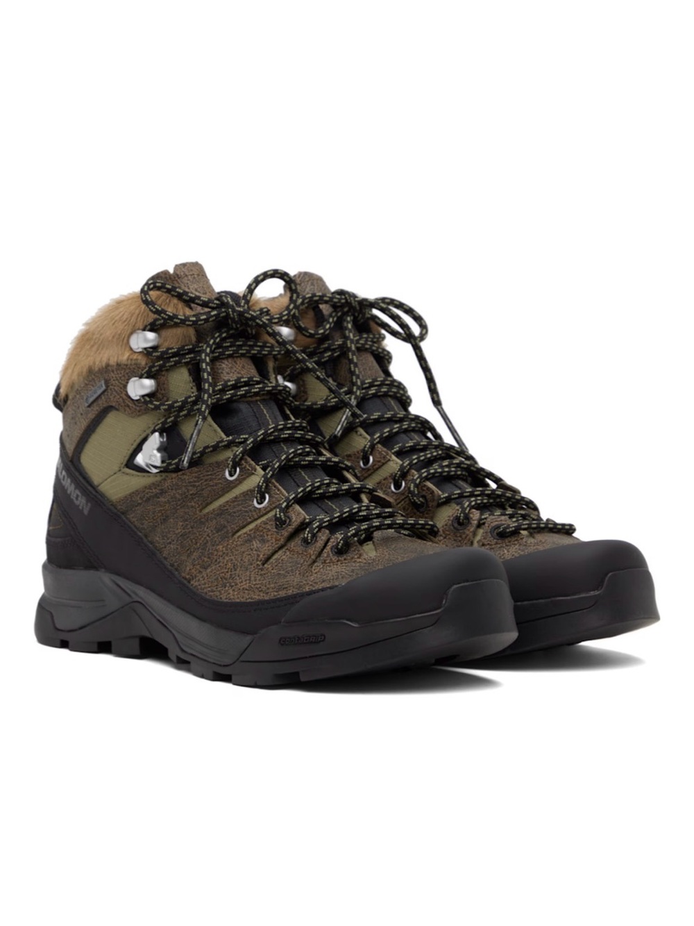 Salomon Men's X-Alp Mid GTX Distressed Leather Lace-Up Boots US11